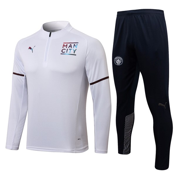 Sudadera De Training Manchester City 2022 Blanco Negro